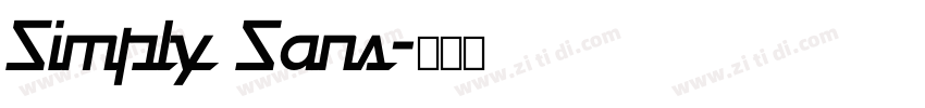 Simply Sans字体转换